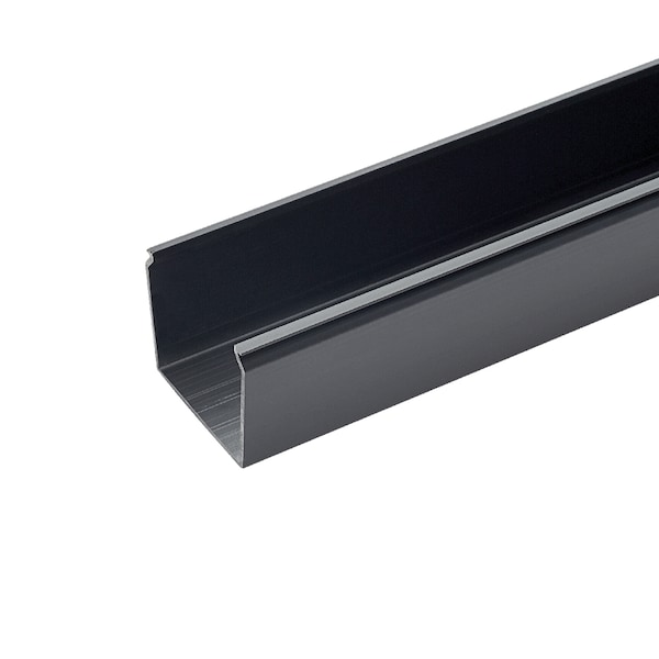 Panduit Base Raceway, FS4 Series, 1 Channel, 4-1/4 in W, 4 in H, 6 ft L, Black, 6 PK FS4X4BL6 - main